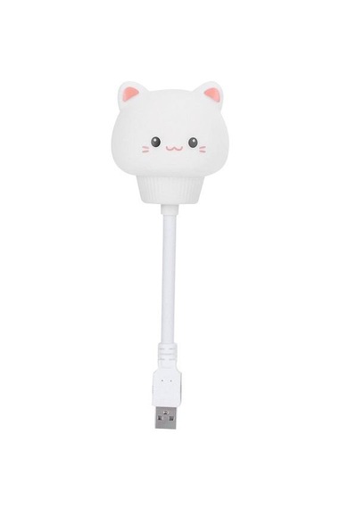 Bood Usbli Kl-11 Kedi Gece Lambası Beyaz