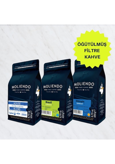 Moliendo Ekonomik Paket Filtre Kahve 3 x 250 G