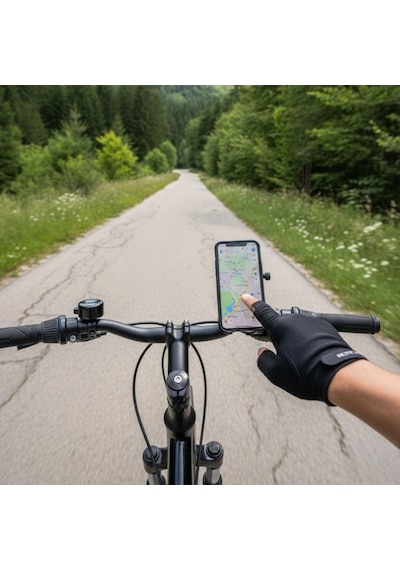 Evrensel Motosiklet Telefon Tutucu Kaymaz, Kilitlenebilir Güvenli Tutuşlu, 360 Ayarlanabilir Gido Çok Renkli