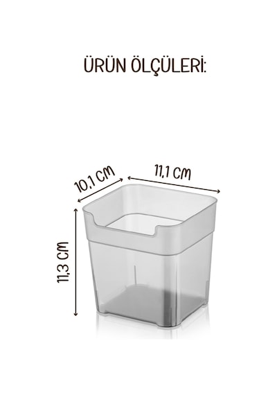 Vienev Buzdolabı Düzenleyici Kutu 6lı Antrasit Çok Renkli