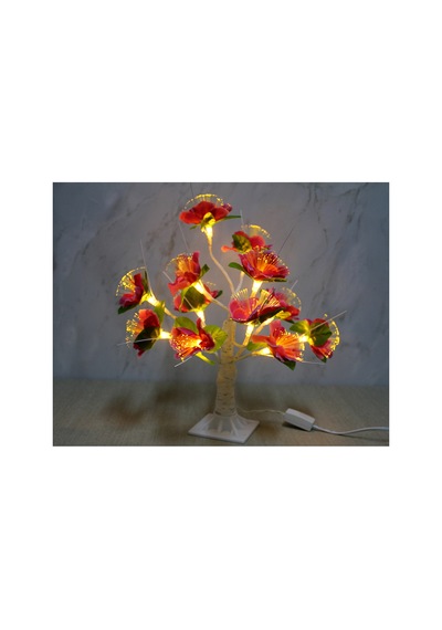 2 Adet Dekoratif Ledli Çiçek 35 Cm, Dekorasyon Aksesuarı, İç Mekan Süsleme, Flower Led Sarı