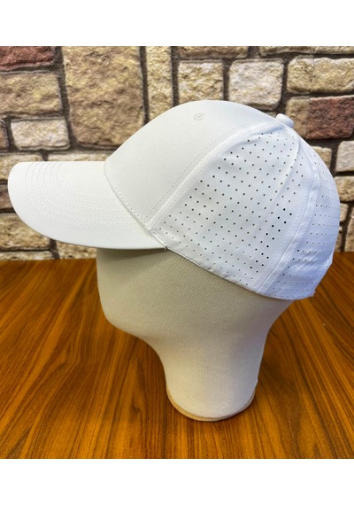 Hamze Paraşüt Mikro Kumaş Yazlık Delikli Unisex Cap Şapka Beyaz
