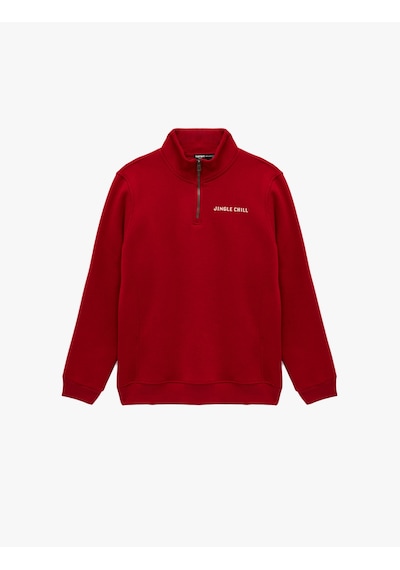 Koton Uzun Kollu Şardonlu Yarım Fermuarlı Yılbaşı Baskılı Sweatshirt Kırmızı 6wam70251mk Kırmızı Koton Uzun Kollu Şardonlu Yarım Fermuarlı Yılbaşı Baskılı Sweatshirt Kırmızı 6wam70251mk Kırmızı