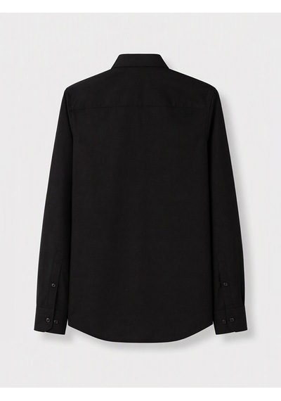 Lcw Busıness Siyah Slim Fit Gabardin Erkek Gömlek