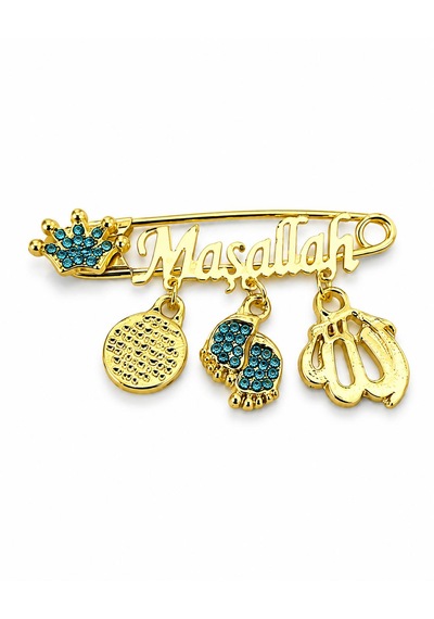 Maşallah Bebek Yaka İğnesi Metal Olup SMaşallah Bebek Yaka İğnesi Metal