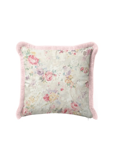 Romantik Çiçek Gül Bahçesi Saçaklı Yastık Kılıfı - Vintage Floral Krem Pembe Püsküllü Kırlent Kılıfı Puslu Lagün Lime Romantik Çiçek Gül Bahçesi Saçaklı Yastık Kılıfı - Vintage Floral Krem Pembe Püsküllü Kırlent Kılıfı Puslu Lagün Lime