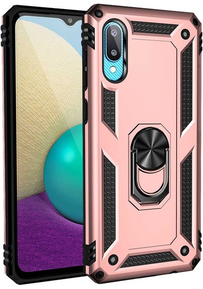 Zore Galaxy Uyumlu A02 Kılıf Vega Kapak - Rose Gold Rose Gold