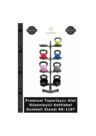 Premium Toparlayıcı Alet Düzenleyici Kettlebel Dumbell Standı Rk-1187