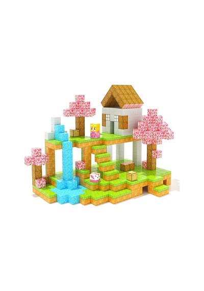 Minecraft Manyetik Küp Blok Yapı Taşı 100 Parça