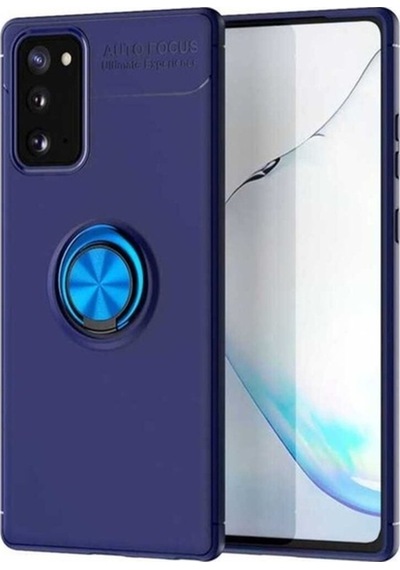 Galaxy Note 20 Kılıf Zore Ravel Silikon Kapak Mavi