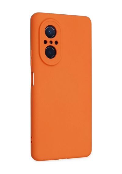Huawei Nova 9 Se Kılıf Nano İçi Kadife Silikon - Turuncu 0.2M-Çok Renkli