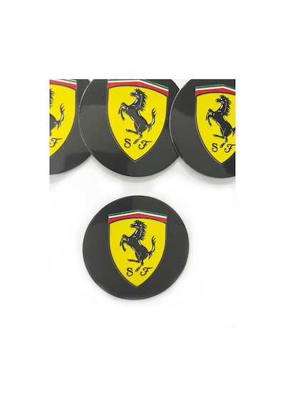 Jant Logosu Jant Göbeği Arması Sticker Amblem Ferrari 4 Adet 67mm