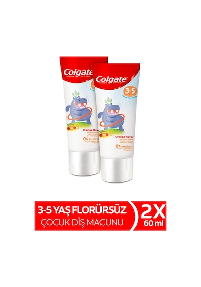 Colgate 3 - 5 Yaş Portakal Aromalı Çocuk Diş Macunu 2 x 60 ML