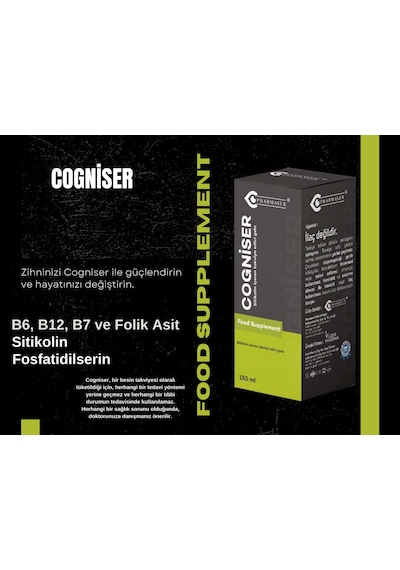 Pharmaser Cogniser Sitikolin İçeren Takviye Edici Gıda 150 ML