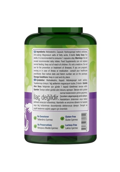 Nature'S Supreme Biotin 2500 Mcg 120 Kapsül