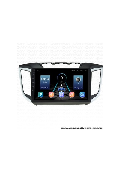 Myway Hyundai İx25 Android Multimedya Carplay Navigasyon Ekran - 8gb Ram+128 Gb Hdd - Myway