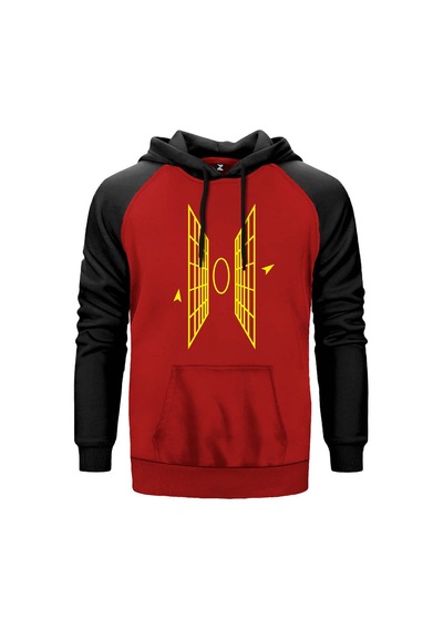 Paralel Evren Geçişi Kırmızı Renk Reglan Kol Sweatshirt