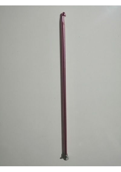 Abarta 5,0mm Renkli Metal Gagalı Örgü Şiş Tunus Tığ 25cm-pembe 1 Adet