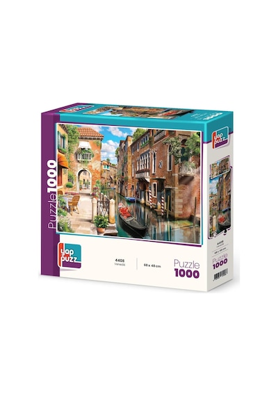 Venedik Ve Limana Karşı İkili Set - 1000 + 500 Parça İkili Puzzle Seti