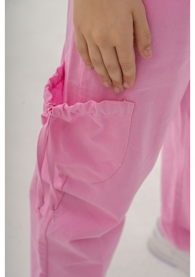 Mısstuffy Kız Çocuk Pamuklu T-shirt Keten Pantalonlu Yazlık Takım 6-9 Yaş Pembe - Beyaz Mısstuffy Kız Çocuk Pamuklu T-shirt Keten Pantalonlu Yazlık Takım 6-9 Yaş Pembe - Beyaz