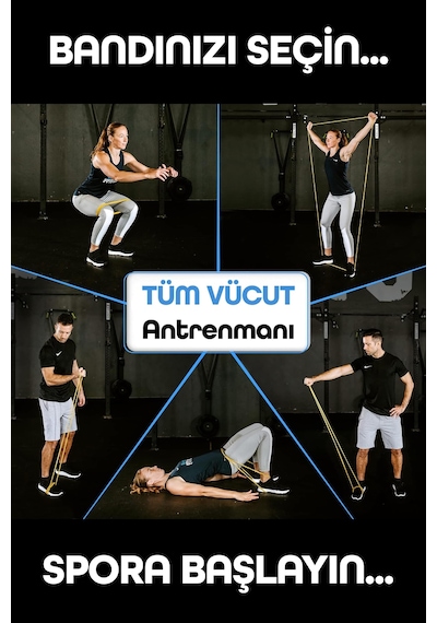 5kg Barfiks Lastiği Gym Resistance Band Antrenman Kas Geliştirme Bandı Sarı Hafif