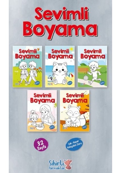 Sevimli Boyama 5 Çeşit 25 Li Paket - Wsıj-715807