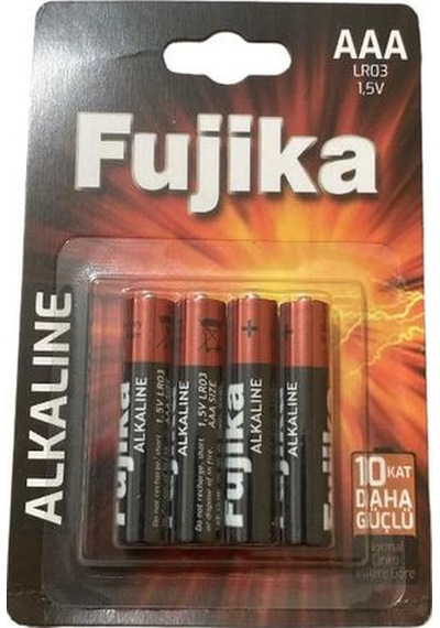Fujika Lr3 Aaa Alkalin İnce Kalem Pil 4'lü Paket