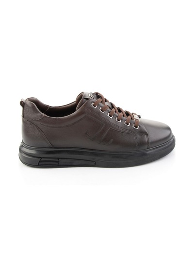 Bambi Kahve Antik Hakiki Deri Erkek Sneaker E01398203041 Kahve Rengi