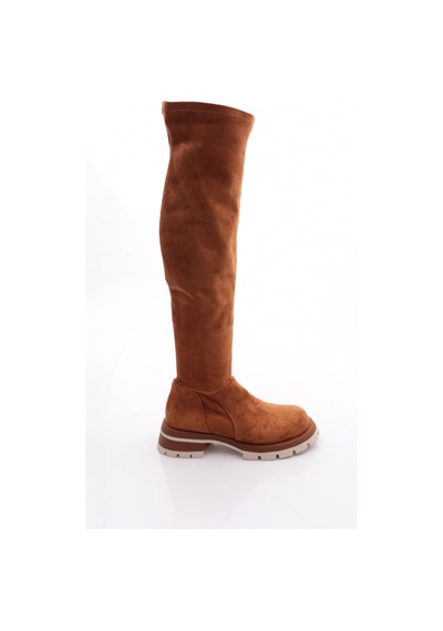 Dgn 4006 Kadin Knee High Çizme TABA SÜET