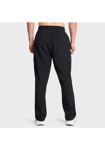 Under Armour Vibe Woven Cargo Erkek Siyah Polo Yaka Tişört