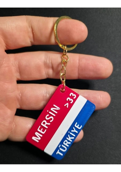 Mersin Şehir İl Plakalık Anahtarlık