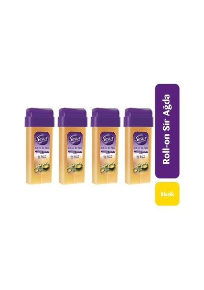 Rollon Sir Ağda Normal Ciltler Natürel 100 Ml X 4 Adet