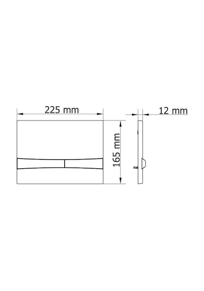 Visam Mia Mat Krom Kumanda Paneli 229.001 Mat Krom