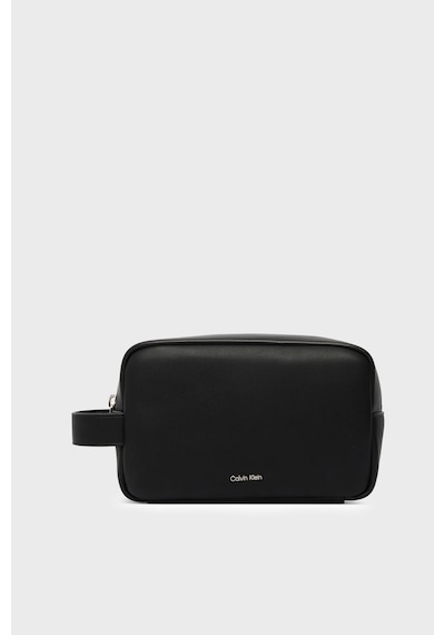 Calvin Klein Logolu Tek Saplı Traş Çantası Erkek Traş Çantası Lv04d1227g Ub1 Siyah