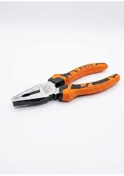 Bısso 1. Kalite Profesyonel Kombinasyon Pensesi 7 İnç 180 Mm - Yüksek Kalite Krom Vanadyum Çelik Cr-v , Ergonomik İzoleli Sap, Ağır Hizmet Tipi Tel Kesici Ve Genel Amaçlı El Aleti
