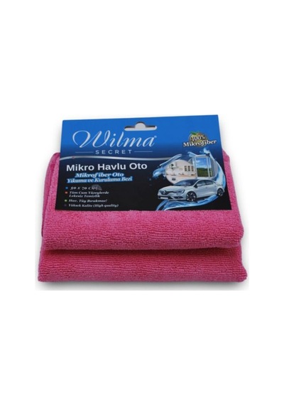 Mikrofiber Büyük Boy Pembe Kurulama Bezi 4 Adet Çok Renkli