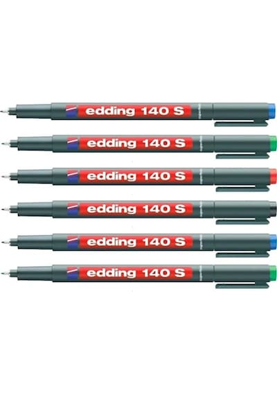 140s Permanent Asetat Kalemi Mavi, Edding 140 S-1ad