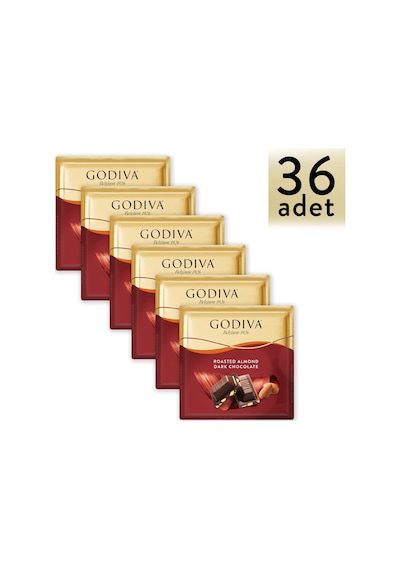 Godiva Badem Bitter Kare Çikolata 36 x 60 G