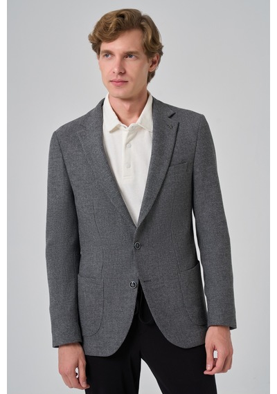 Morven Erkek Siyah Poliviskon Trend Desenli Slim Fit Mono Yaka Dokuma Ceket 26ks002001001 Siyah Morven Erkek Siyah Poliviskon Trend Desenli Slim Fit Mono Yaka Dokuma Ceket 26ks002001001 Siyah
