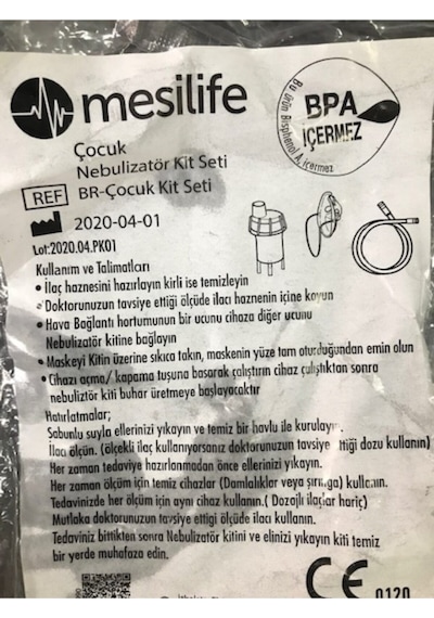 Medikaltec Nebülizatör Maskesi Ithal Yetişkin Ve Çocuk Pediatrik Set