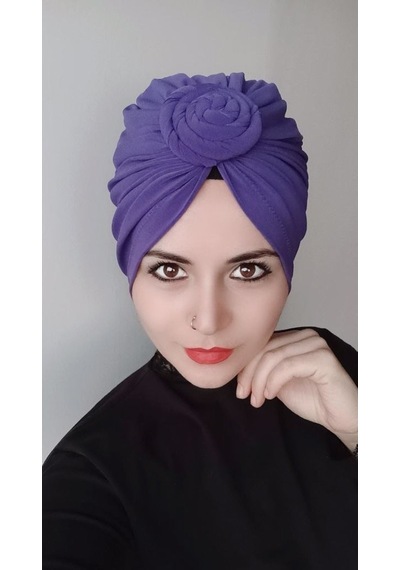 Kadın Düğüm Burgu Bone Lila Lila