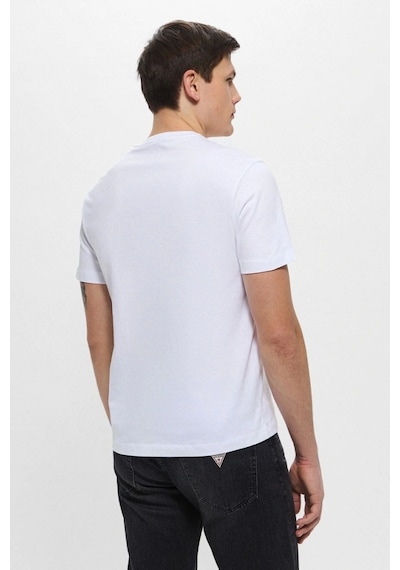 Guess Erkek Beyaz T-shirt Yüksek Kalite Pamuk Beyaz
