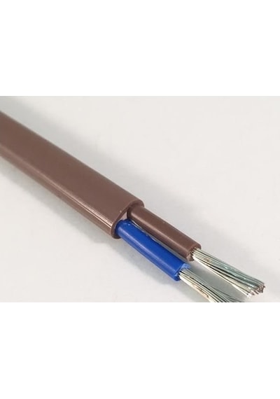 2X2.5Mm Yassı Marin Kablo 100 Mt. Kahverengi
