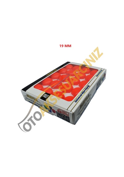 A Kalite Mefsa Bijon Kapağı Düz 19 Mm Turuncu 20 Li Set