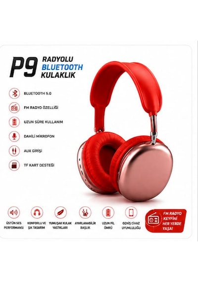 P9 Kafa Üstü Bluetooth Kulaklık
