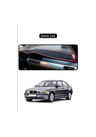 Bmw E46torpido Koruma Halısı Siyah Kenar