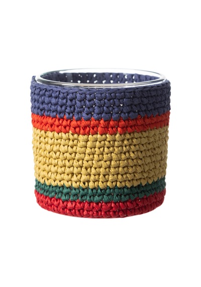 Mudo Home Colory Örgü Flower Kase Mum 370gr Diğer