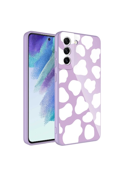 Galaxy S21 Fe Uyumlu Kamera Korumalı Desenli Sert Silikon Zore Epoksi Kılıf-no6 NO6