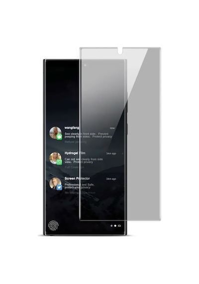 Samsung Galaxy Uyumlu S23 Ultra Full Ön Kaplama Koruma Filmi - AL3280