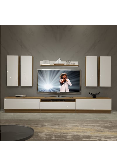 Decoraktiv Trendstyle 8ds Mdf Tv Ünitesi Tv Sehpası Pera - Beyaz